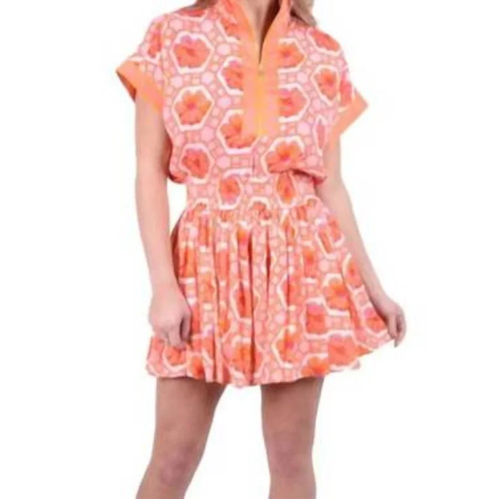 Emily McCarthy Swing Short in Floral Crochet Size Small